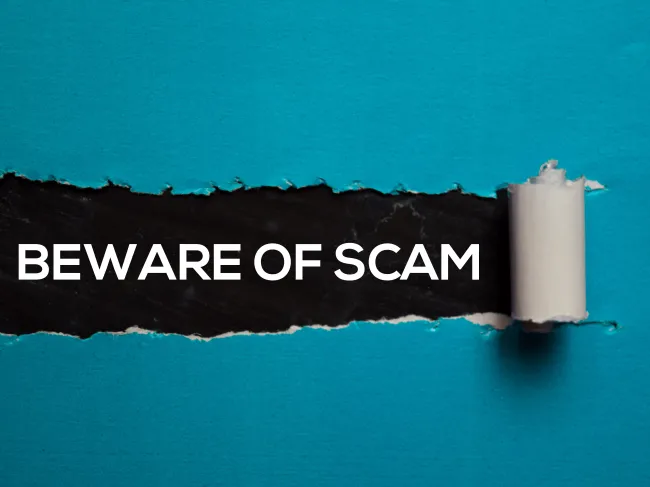 Scam alert